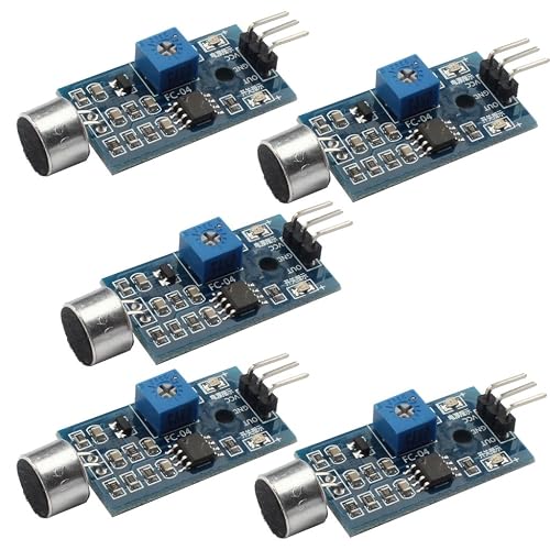 5PCS High Sensitivity Sound Microphone Sensor Detection Module for ...