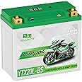 Lithium Motorcycle Battery LiFePO4 YTX20L-BS 12.8V 10Ah 580-750CCA Powersports Battery For Motorcycle Compatible ATV, UTV, Jet Ski, 4 wheeler, Scooter, PWC, Seadoo, Polaris and Generator Battery