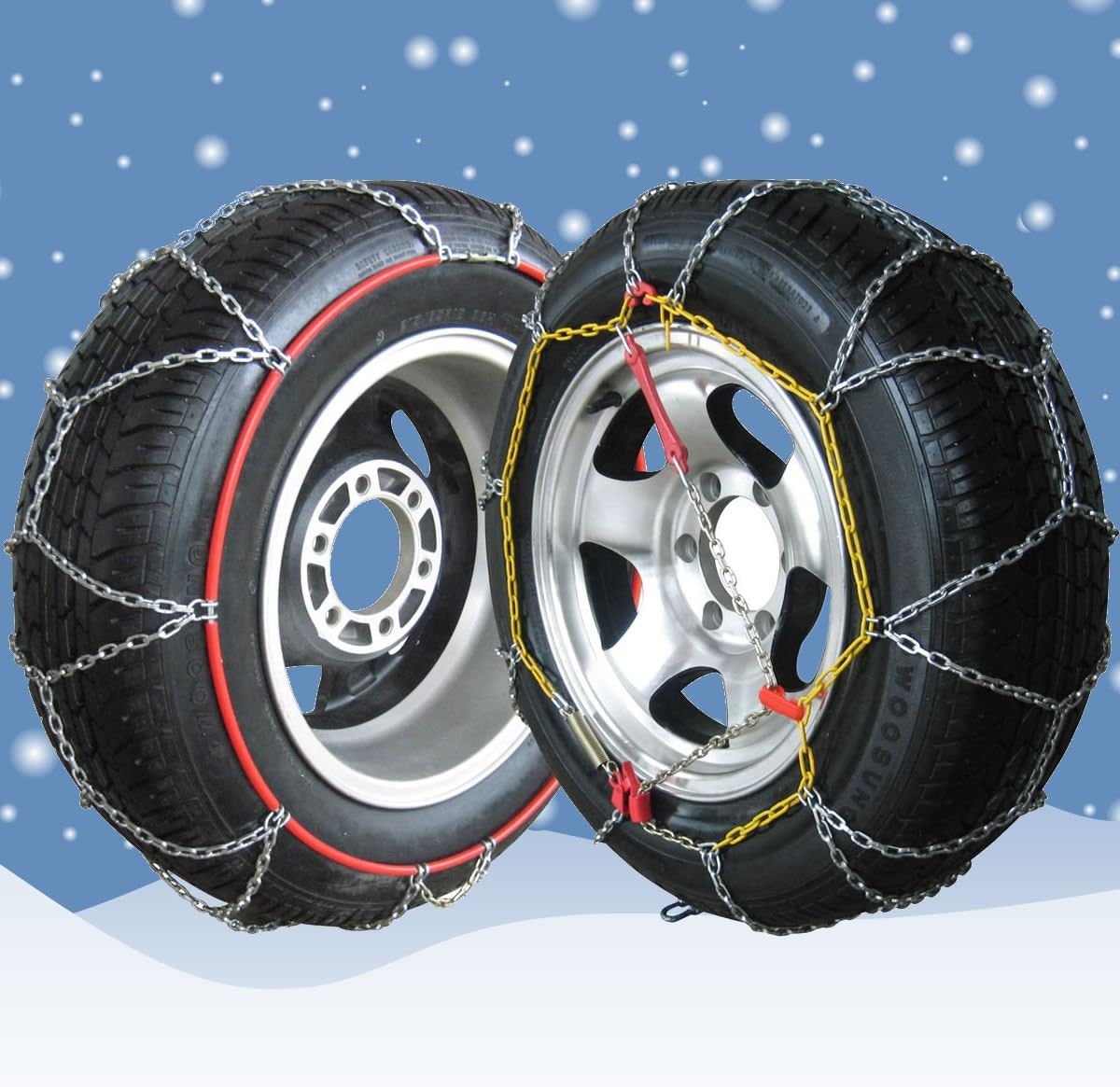 Cadenas de nieve para coche de neumáticos de 225 60 17 9 mm Cadenas de nieve para coche de neumáticos de 225 60 17 9 mm