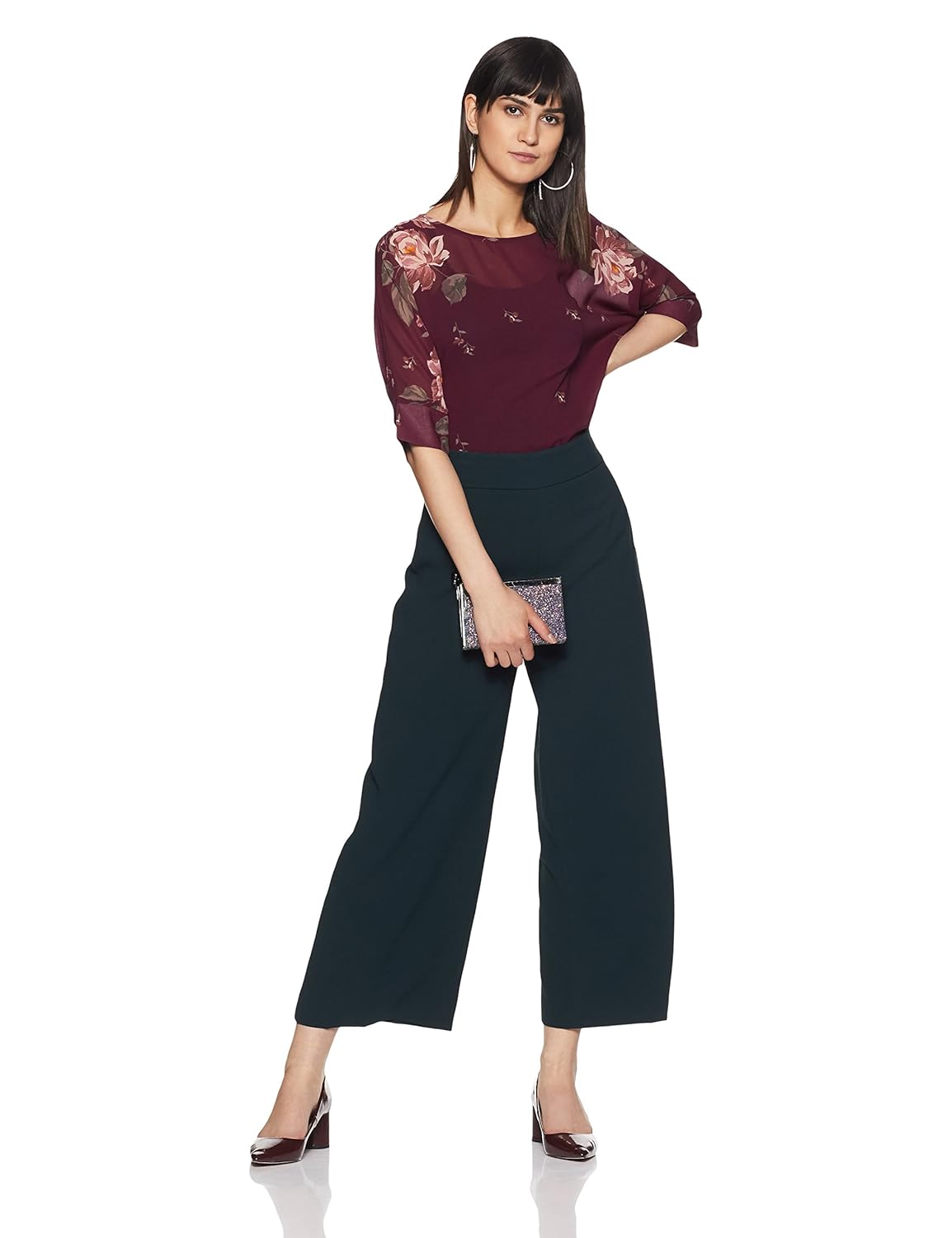 styleville.in women's floral regular fit top