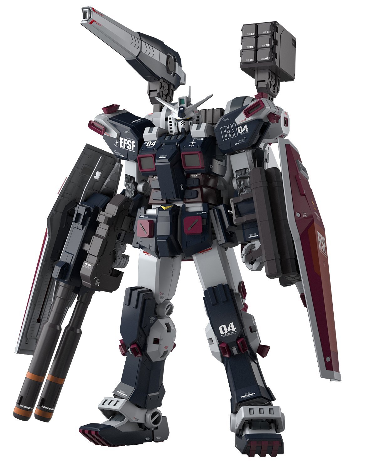 MG フルアーマーガンダム Ver.Ka GUNDAM THUNDERBOLT版 MG Mobile Suit Gundam Thunderbolt Full Armor Ver.Ka Color-coded