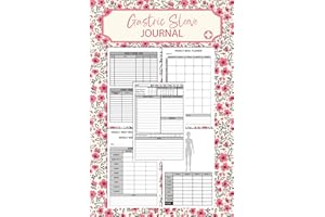 Gastric Sleeve Journal for women | Daily Bariatric Surgery Journal And Planner from Pre-OP to Post-OP, To Track Body Measurements, Weight, Food Log, ... | flower cover design | 6x9 in | 125 Pages