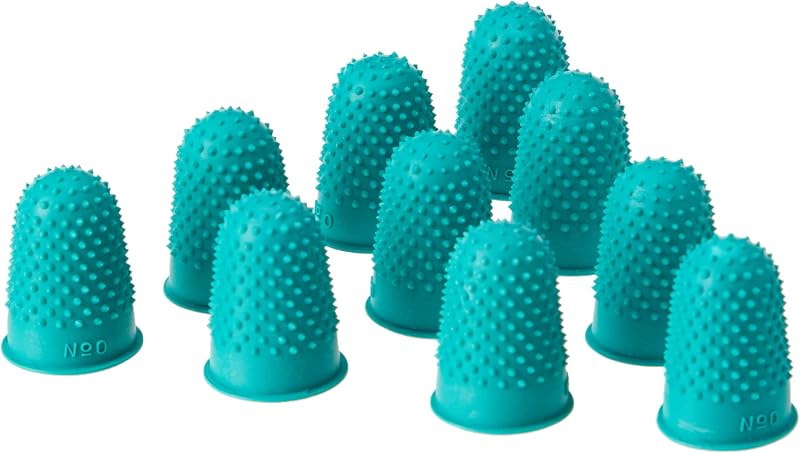 Quality Thimblette Size 0 Green Pack of 10 Note-Counting Page-Turning