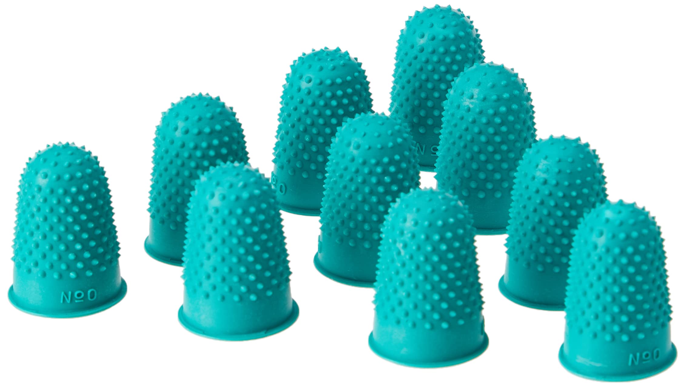 Quality Thimblette Rubber for Note-counting Page-turning Size 0 Small Green Ref 265478 [Pack of 10]