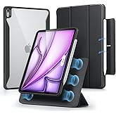 ESR for iPad Air 13 Inch Case (2025/2024) M3/M2 with Pencil Holder, Removable Magnetic Cover, Vertical Stand, Fully Supports Pencil Pro and Pencil(USB-C), Rebound 360 Series, Black