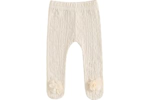 FAITHTUR Baby Footed Pants Cute Flower Princess Baby Tights Stockings Leggings Newborn Baby Girl Clothes 3 6 9 12 18 24M