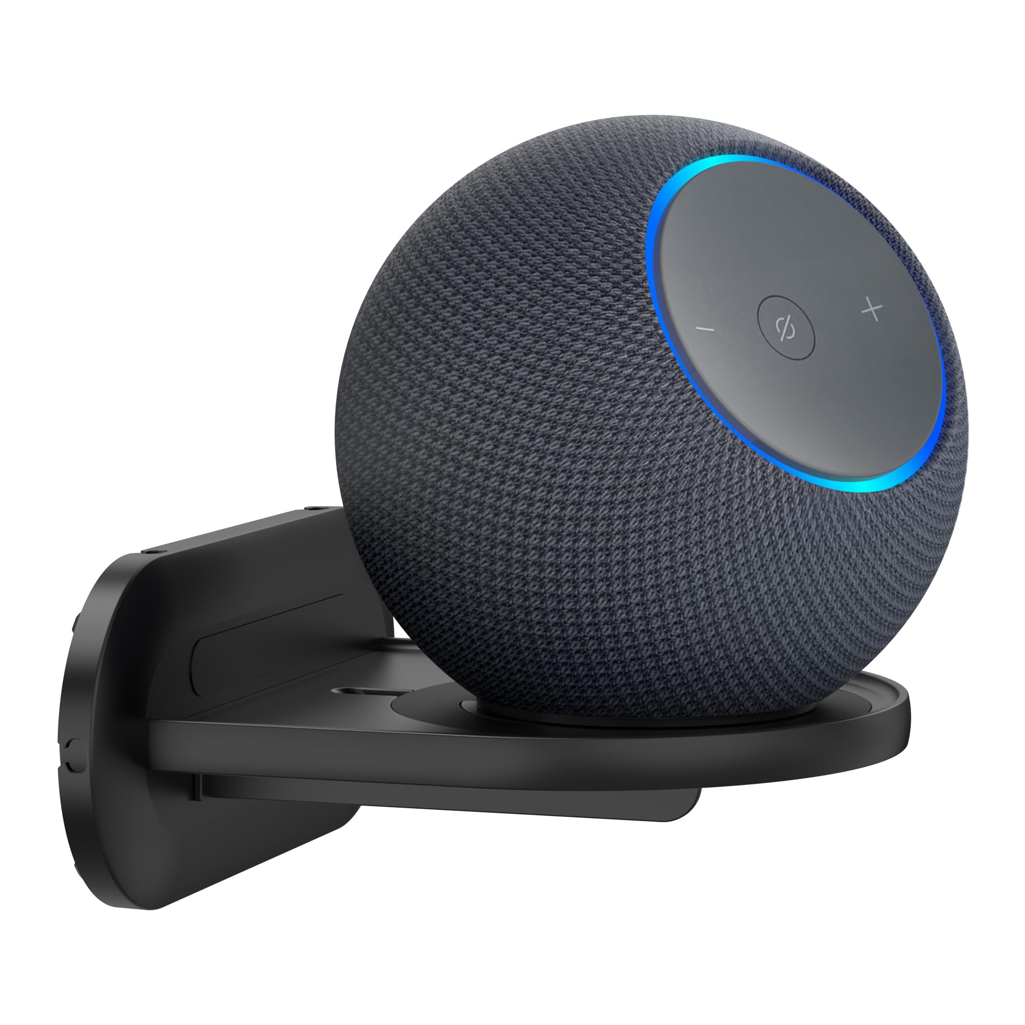 PlusAcc Wall Mount for Studio & Show 10 & Homepod - Holder Stand for Speaker with Cable Management (Black)