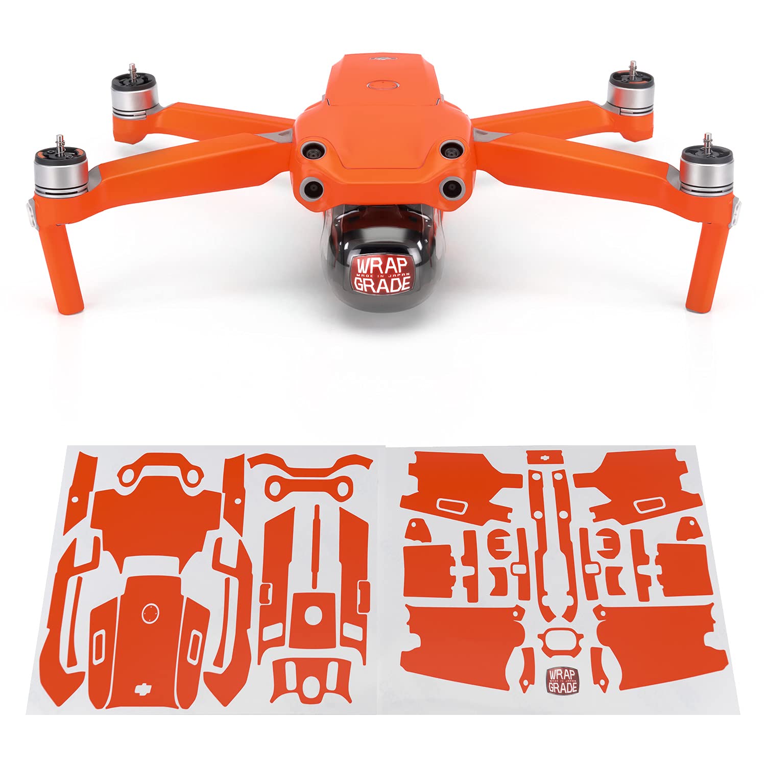 Wrapgrade Main Unit Skin DJI Compatible with DJI Air 2S (NEON ORANGE)
