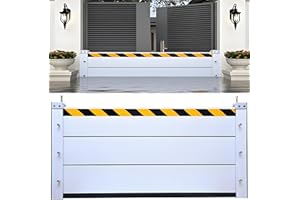 PLMOKN Dam Easy Flood Barrier for Home Reusable Garage Door Water Barriers for Flooding Aluminum Alloy Quick Flood Barrier Panels,H 23.6In/W3ft