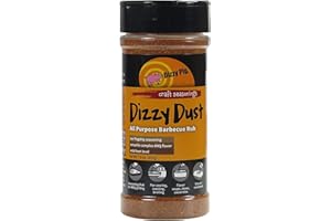 Dizzy Pig Dizzy Dust All-Purpose Barbecue Seasoning Rub (8oz. Shaker) - Seasons 30+lbs of Food - Hand Made in the USA - MSG Free, Gluten Free