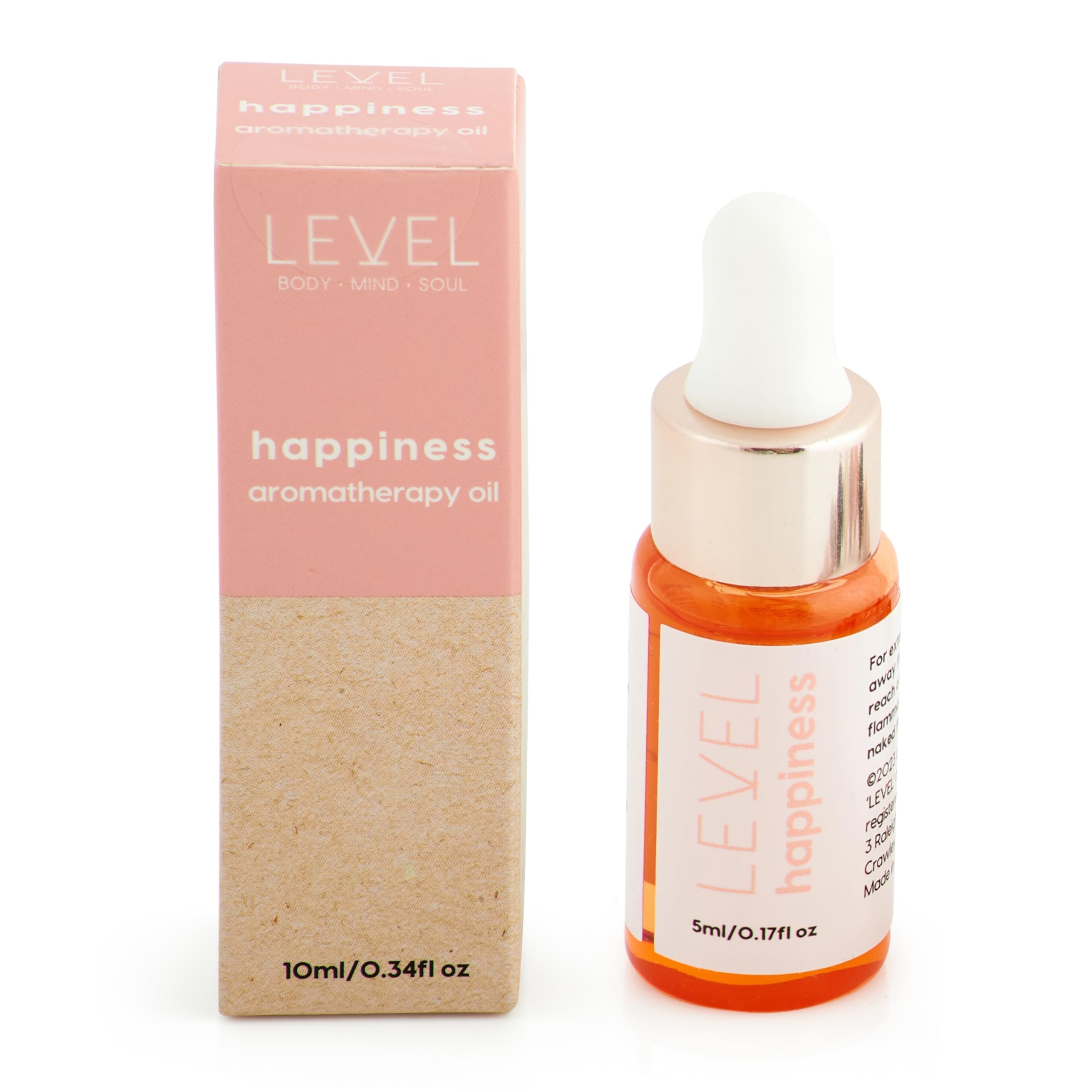 Level Body Mind Soul - Aromatherapy Essential Oil - Bracelet Refill - Aromatherapy Gifts for Women - Reduces Anxiety and Stress - Happiness