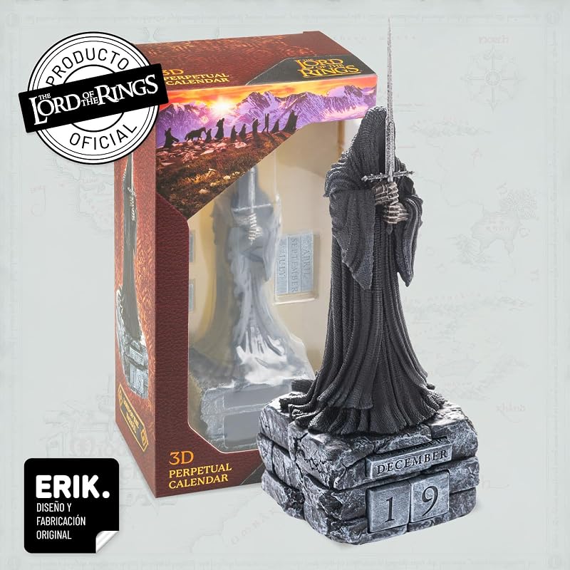 O Senhor dos Anéis Calendário Perpétuo 3D