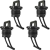 Plastic Hull Drain Plug Kit Replacement Kayak Canoe Boat Drain Holes Plugs Accessories 1" X 2.08" 4 Pack