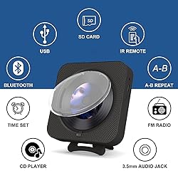 MICOCIOUS Portable CD Player with Bluetooth Desktop