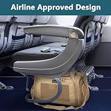 Petsfit Airline Approved Cat Carrier Lightweight Travel Bag Khaki view 6
