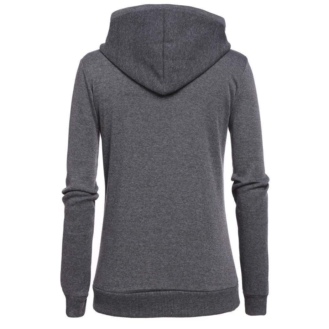 LIOPIO Lazo Casual de Mujer con Capucha Largo Manga Carta Jersey Fleece Sudadera con Capucha Sudaderas con Capucha