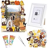 DOUXFUN DIY Picture Frame Kit - Arts and Craft Kits for kids Ages 6, 7, 8, 9, 10, 11, 12+ Teen Adult - Creative Art Toys Girls Boys Birthday Christmas Gifts 6-8, 8-12, 10-12 (Chocolate)