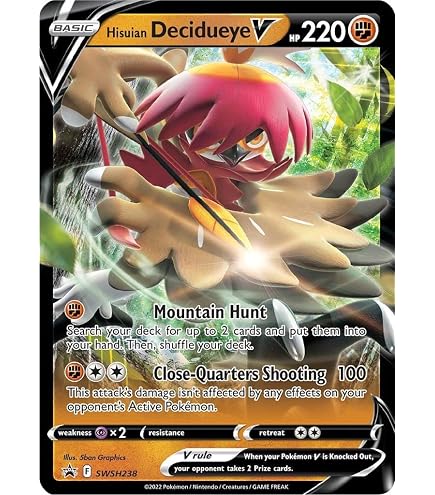 Pokemon Card Hisuian Decidueye VSTAR RRR 045/067 – Japanese Arceus Set – Foil Near Mint