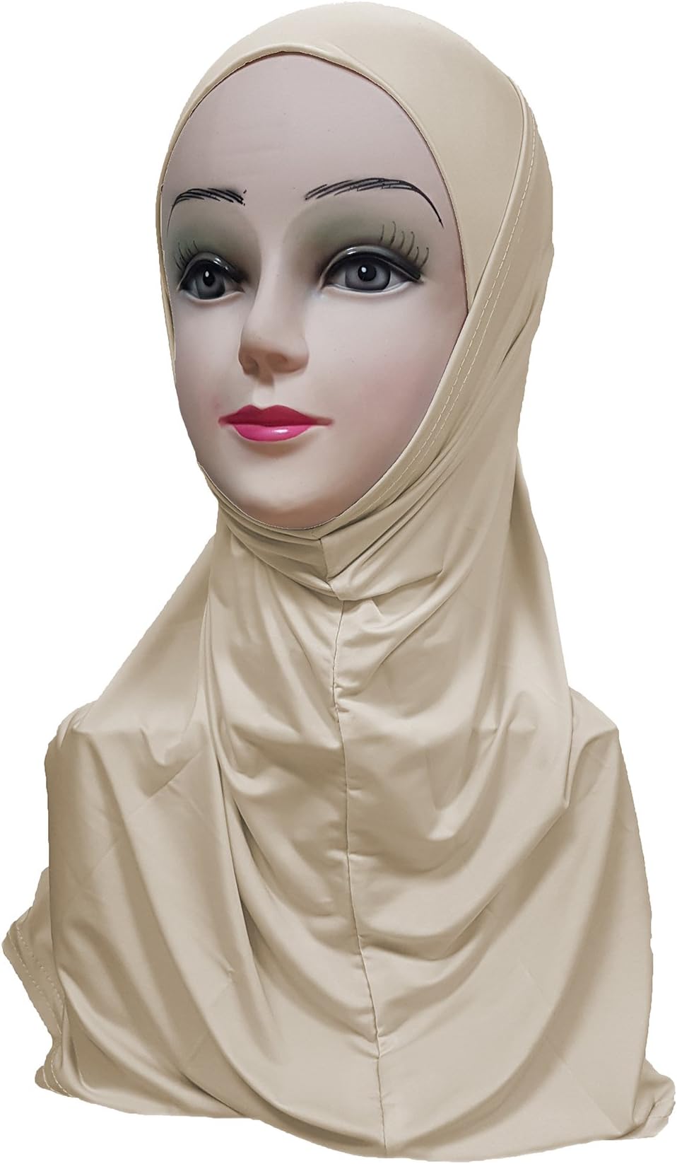 Women's Silky Amira Hijab Two Piece - Plain Color