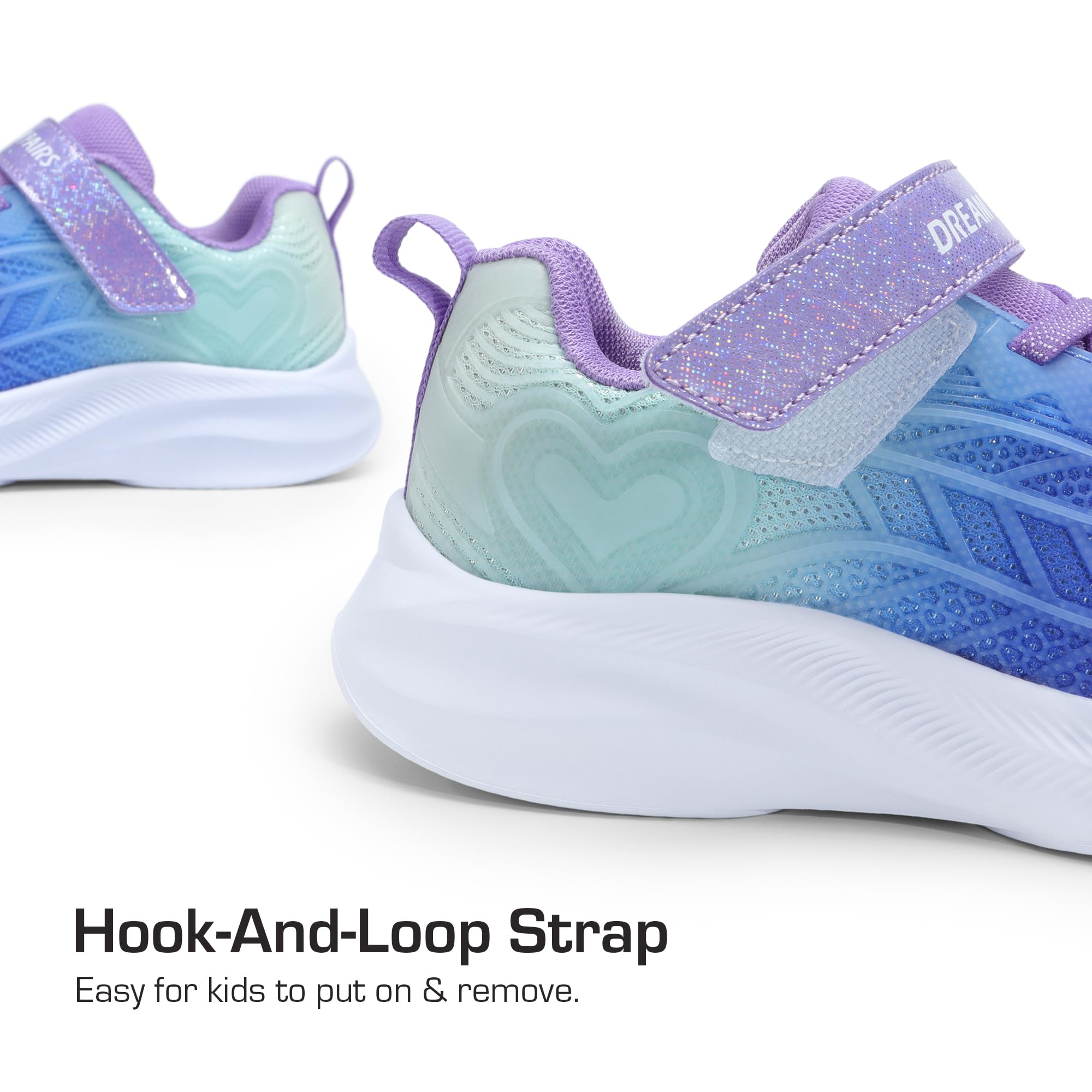 DREAM PAIRS Girls Shoes Kids Tennis Sparkle Ease Running Athletic Lightweight Sneakers for Little/Big Kids Toddler