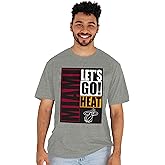 Blue 84 NBA Unisex-Adult NBA Officially Licensed Tri-Blend T-Shirt Vintage Arch Gray