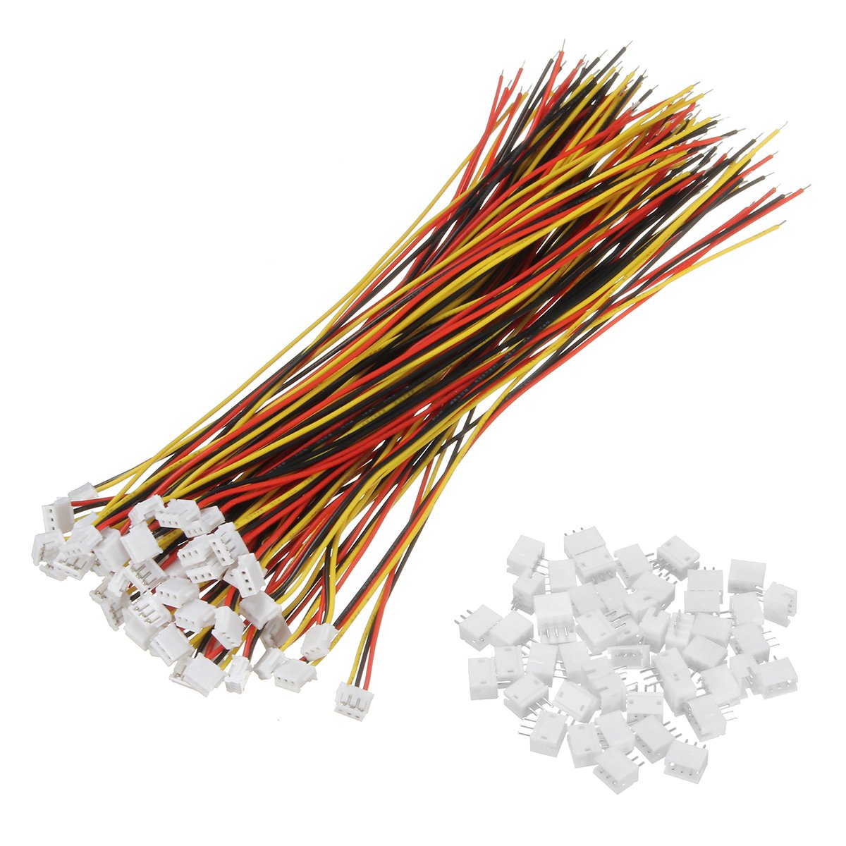 100 piezas Mini Micro ZH 1.5mm 3Pin JST Connector Plug con Wires