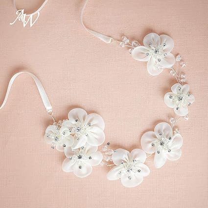 Buy Petsdelite Aw Floral Headband Pink Ribbon Silk Flowers