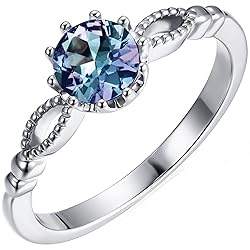 VEMAZA Color Change Alexandrite Ring 925 Sterling