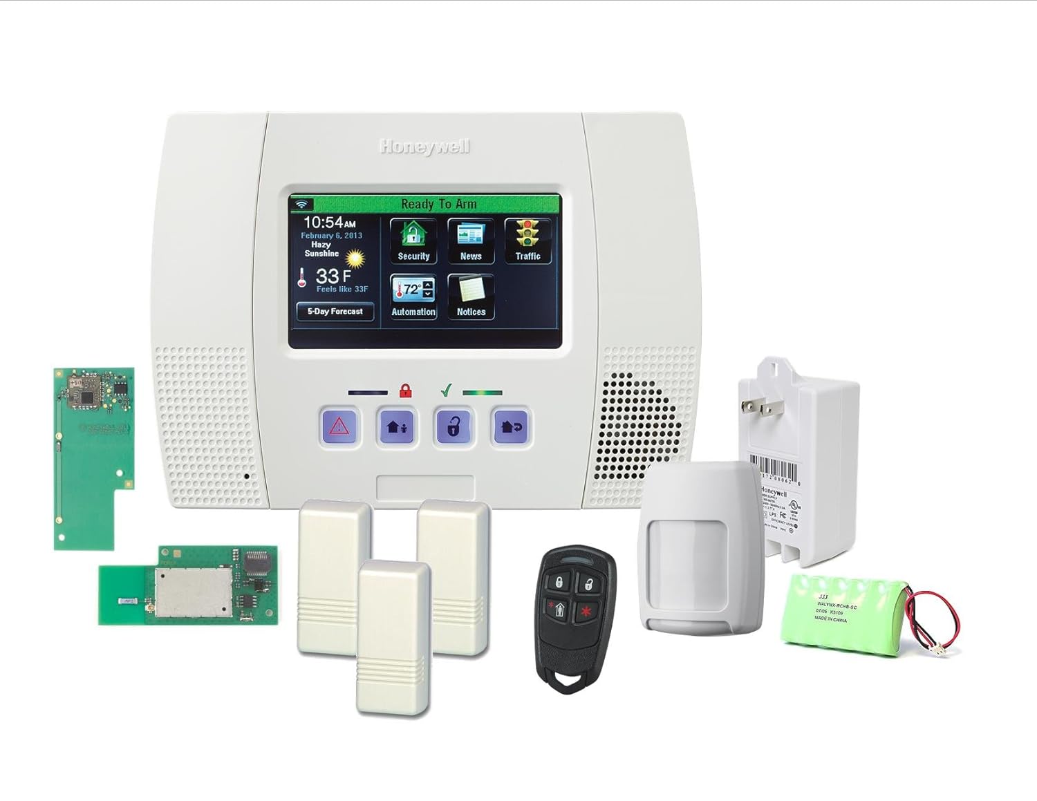 Amazon.com : Honeywell Lynx Touch 5100 Wireless Alarm Wifi Zwave Home Aut :  Home Security Systems : Camera & Photo