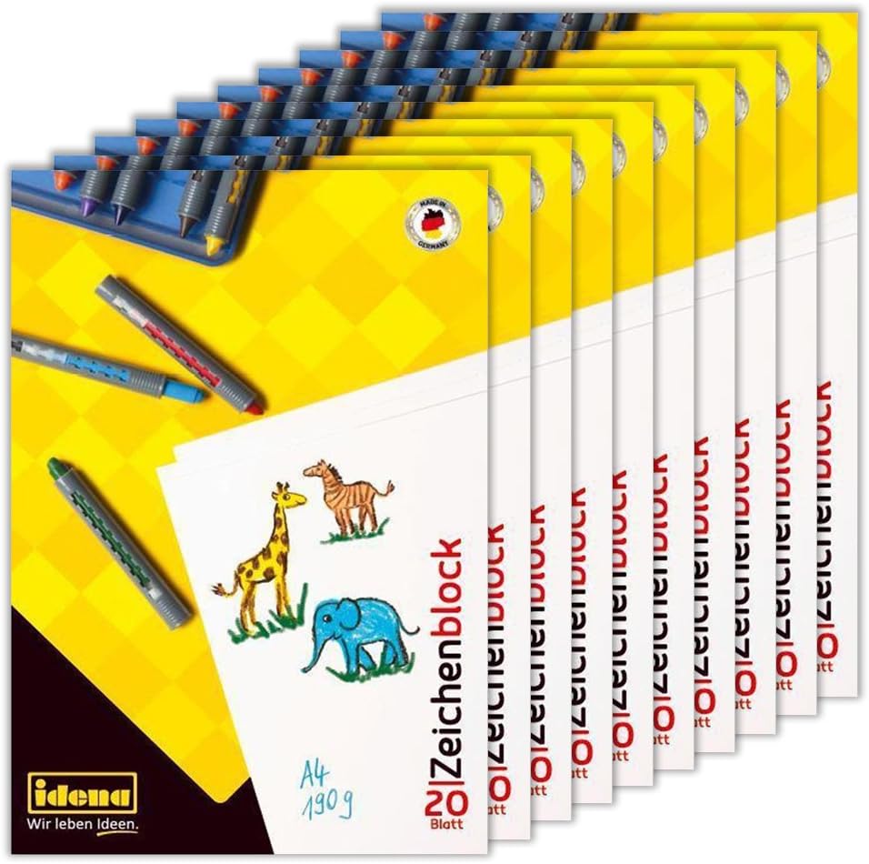 Silvine Zeichenblock Für Kinder – A4, 20 Blatt, 80 G/m² Papier, In Großbritannien Hergestellt
