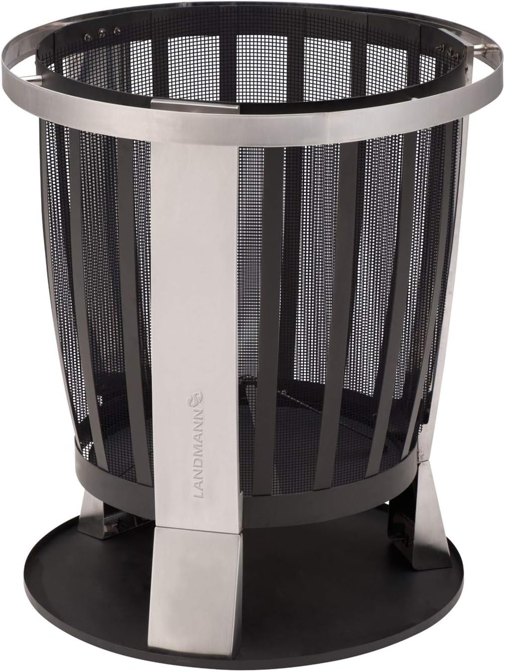 Landmann Feuerkorb, schwarz/silber