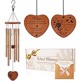 Gifts for Mom, Birthday Gifts for Mom from Daughter Son, Mother Birthday Gift - Mother’s Day, Thanksgiving, Christmas Sentimental Keepsake Present, 32 Inch Moms Wind Chimes with Gift Box