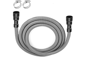 Universal Dishwasher Drain Hose, 10 Ft Discharge Hose Extension, Corrugated and Flexible Dishwasher Hose Drain Replacement Fi