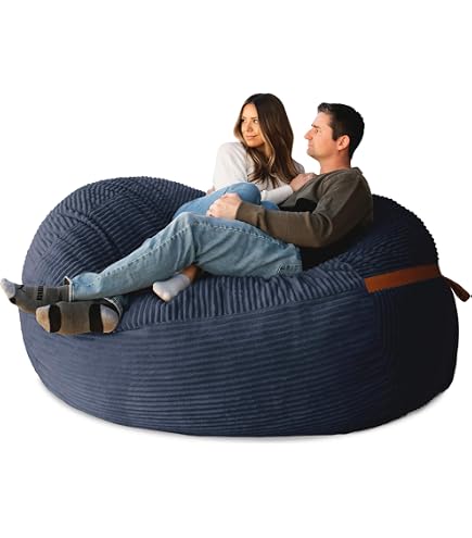 CordaRoy's Chenille Bean Bag Chair Cover - Queen Size, Espresso Color, Machine Washable (Bean Bag Sold Separately) - View #8