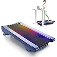 UREVO Smart Walking Pad with 14% Incline, Under Desk Treadmill for Home Use, Extended Walking Surface, LED Remote, Speed-Responsive Lighting, Quiet Brushless Motorized, UREVO APP