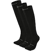 YABAIKE Compression Toe Socks Knee High Coolmax Hiking Socks Graduated Support for Running,Travel,Flight