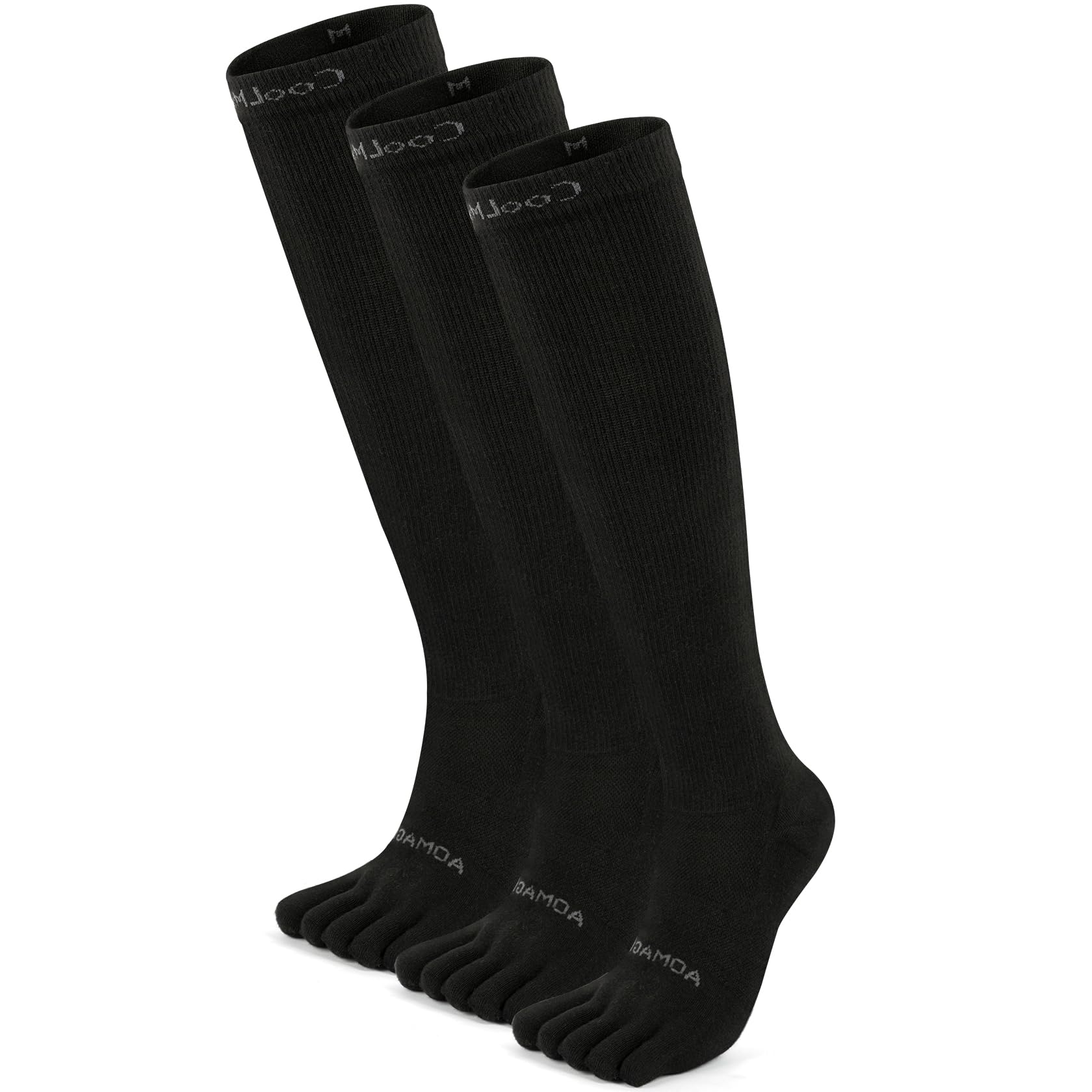 Photo 1 of YABAIKE Compression Toe Socks Knee High Coolmax Hiking Socks Graduated Support for Running,Travel,Flight