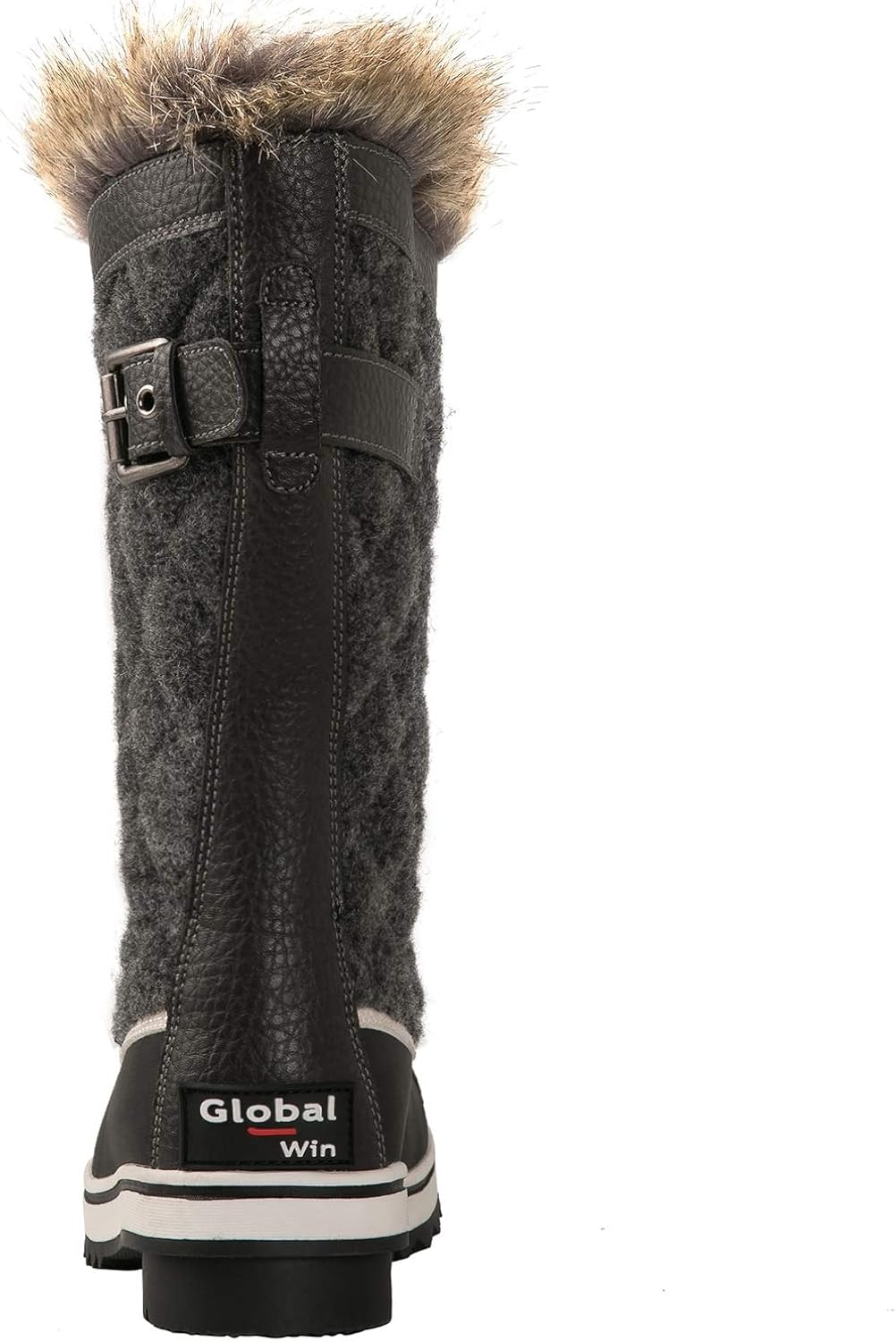  | GLOBALWIN Women's Asymmetrical Mid-Calf Fashion Snow Boots | Snow Boots