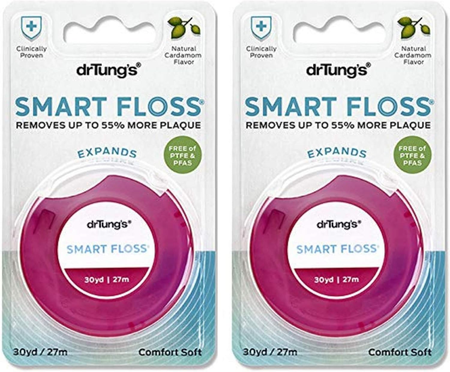 Dr. Tung's Smart Floss, 30 yds, Natural Cardamom Flavor 1 ea Colors May Vary (Pack of 2) Amazon