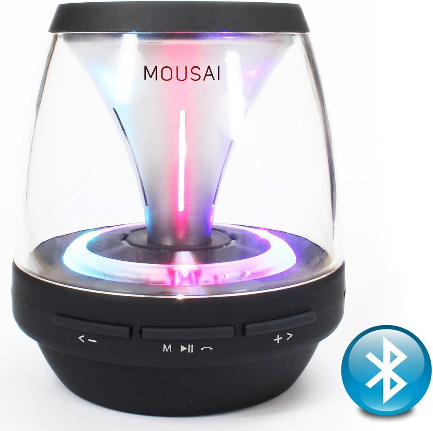 MOUSAI VS18 Portable Wireless Bluetooth Speaker Super Bass Build-in FM Radio,AUX,MIC,TF Card Slot(Black)