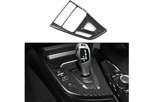HENGYUESHANG Car Trim Gear Shift Cover Carbon Style ABS Decal Trim fits for BMW F30 F31 F34 3GT F32 F33 F36 3 4 Series Accessories 2012-2019 - 330e NOT FIT