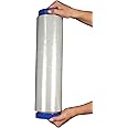 Kleer-Guard® Stretch-Wrap with Tension Control Handle. 20” x 1,000 ft./roll. 80 Gauge Equivalent. 1 Roll Two Tension Control Handles