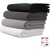 Febfim 4 PCS Muslim Women Soft Premium Solid Chiffon Hijab Scarves Shawl Long Scarf Wrap Scarves with Gift Box