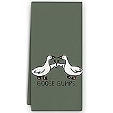 Bnzolyoia Funny Goose Kitchen Dish Towels 16x24 - Goose Gifts for Women, Goose Bumps Decorative Hand Towels for Bathroom, Goose Kitchen Decor, Goose Decor