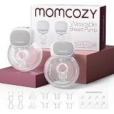 Momcozy S9 Pro - Extractor de leche portátil manos libres, 0.945 in | Batería extendida, pantalla LED, 2 modos, 9 niveles, po