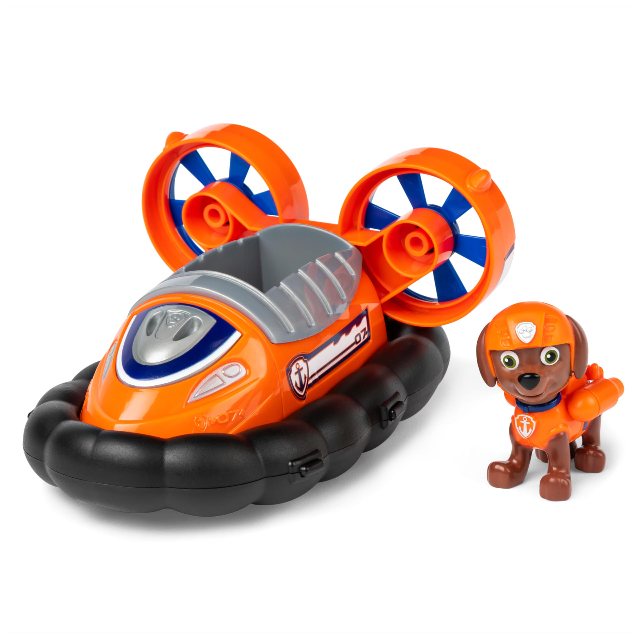 Paw Patrol, Zuma’s Hovercraft, Toy Vehicle with Collectible Action Figure, Sustainably Minded Kids’ Toys for Boys & Girls Aged 3 and Up — image 1