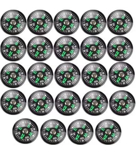 Survival Compass 15-Pack 20mm Mini Pocket Compasses - Bulk Button ...