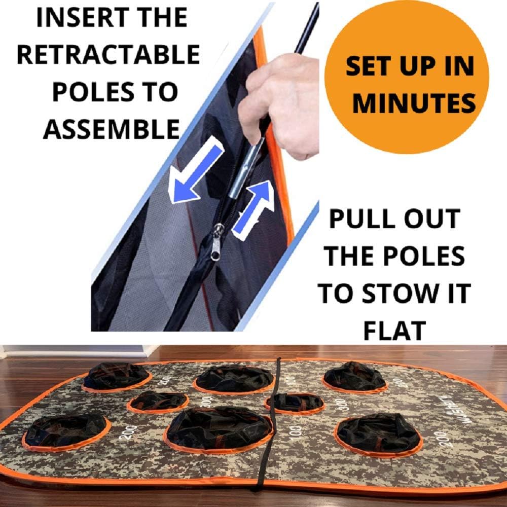 wishery Kids Large Target Compatible with Nerf Guns Mega, Fortnite, Rival, N-Strike Elite Series, Ball Guns. Outdoor Shooting Practice with net. Party, War Games, Gift, Toys for Boys & Girls: Toys & Games