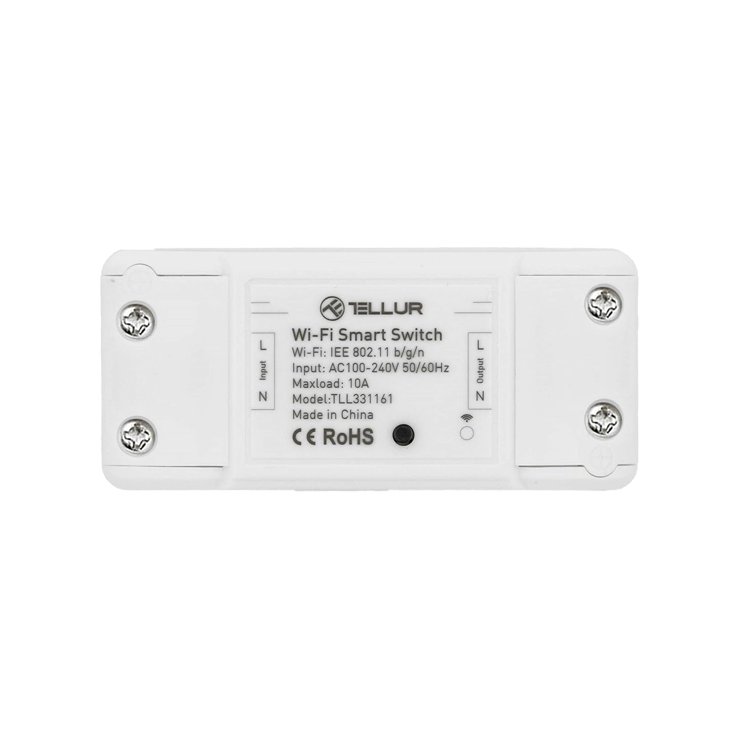 Tellur Smart Remote Control Switch, Wireless, WiFi, App for Smartphone Compatible with Alexa and Google Home, No Hub Required