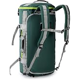 MIER Large Duffle Bag Backpack for Travel Camping Gym Sports, 45L/60L/90L | Water Resistant, Convertible Duffel, Detachable Backpack Straps, Shoe Compartment, Heavy-Duty Tarpaulin, 3 Sizes